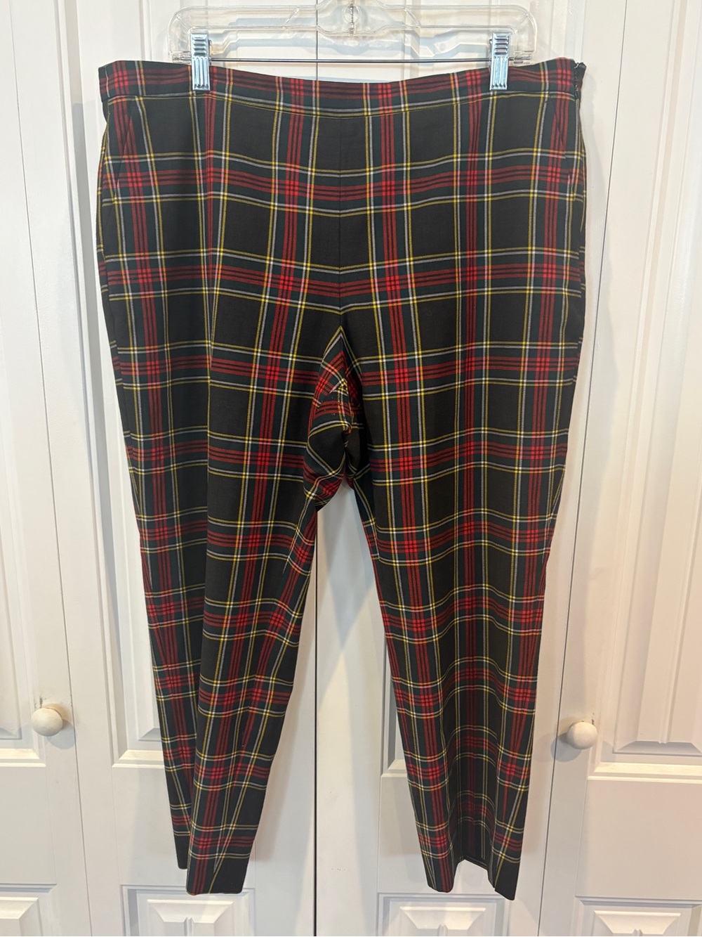 J. Crew Wool blend plaid dress pants size 16